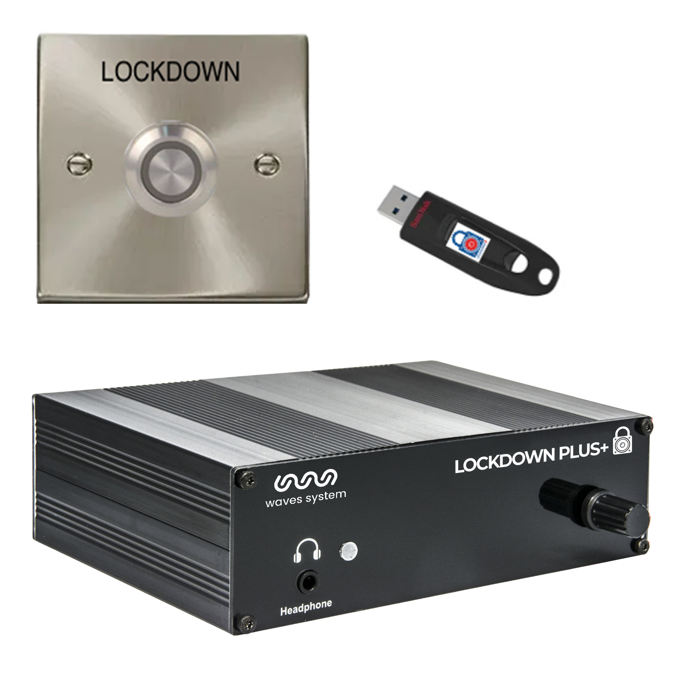 Simple Lockdown System with Silver Button
